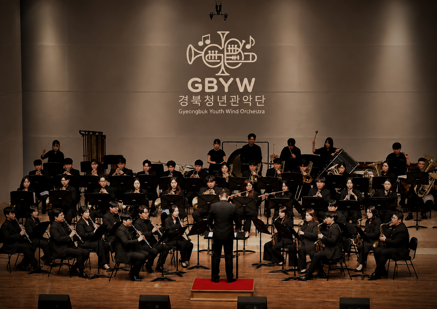 경북청년관악단 단체사진